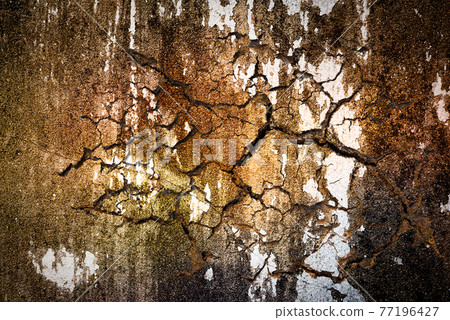 Cracked grunge concrete wall Cracked grunge concrete wall 77196427