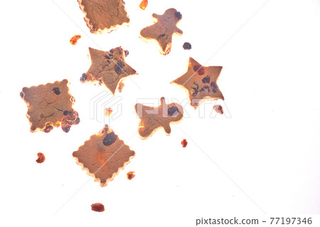 Cookies in different shapes, gluten-free, healthy dessert isolated background Cookies in different shapes, gluten-free, healthy dessert isolated background 77197346
