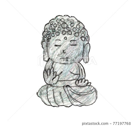 Hand-painted Buddha 77197768