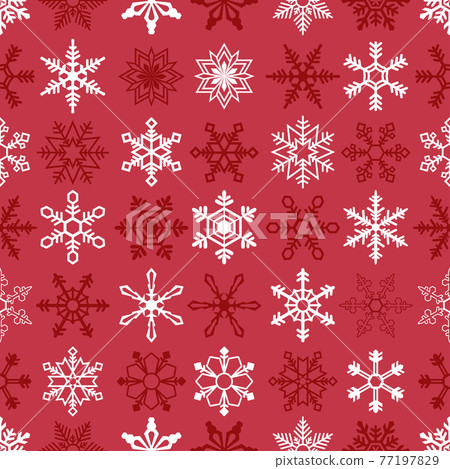 Christmas seamless background with snowflakes - Stock Illustration ...