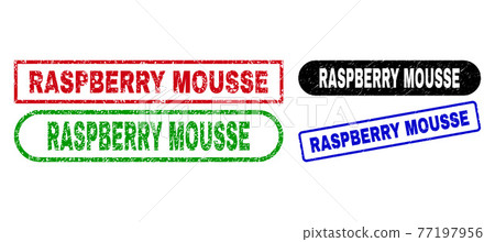 RASPBERRY MOUSSE Rectangle Watermarks with Rubber Surface 77197956