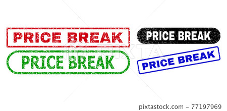 PRICE BREAK Rectangle Watermarks Using Corroded... - Stock Illustration ...