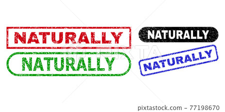 NATURALLY Rectangle Seals Using Unclean Style - Stock Illustration ...