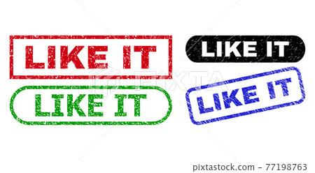 LIKE IT Rectangle Stamps with Unclean Texture LIKE IT Rectangle Stamps with Unclean Texture 77198763