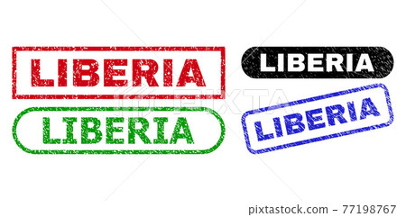 LIBERIA Rectangle Watermarks Using Rubber Surface LIBERIA Rectangle Watermarks Using Rubber Surface 77198767