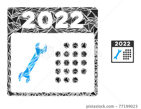 Triangle Mosaic 2022 Repair Day Icon Triangle Mosaic 2022 Repair Day Icon 77199023
