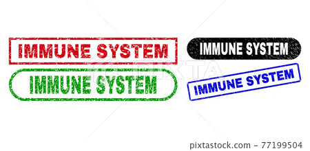 IMMUNE SYSTEM Rectangle Stamp Seals Using Corroded Style 77199504