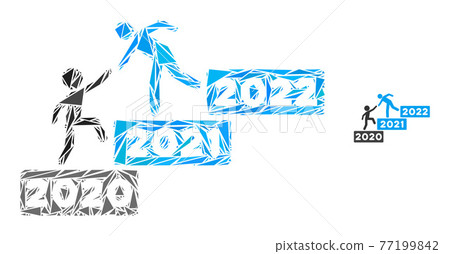 Triangle Mosaic 2022 Buisiness Training Stairs Icon Triangle Mosaic 2022 Buisiness Training Stairs Icon 77199842