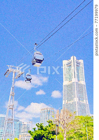 [Kanagawa Prefecture] Minato Mirai Urban Ropeway in fine weather 77199979