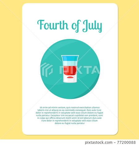 Fourth of July cocktail sticker Fourth of July cocktail sticker 77200088