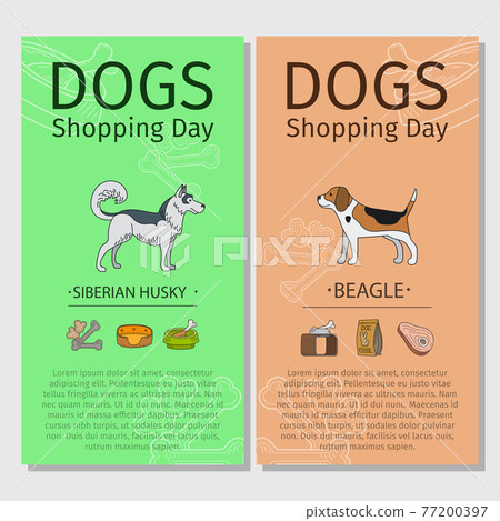 Dogs Shopping day flyers Dogs Shopping day flyers 77200397