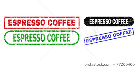 ESPRESSO COFFEE Rectangle Stamps with Rubber Texture ESPRESSO COFFEE Rectangle Stamps with Rubber Texture 77200400
