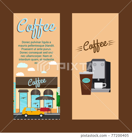 Coffee shop vertical flyers Coffee shop vertical flyers 77200405
