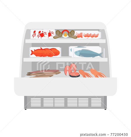 Fish and seafood products in store 77200430