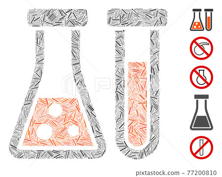 Hatch Mosaic Chemistry Vector Icon Hatch Mosaic Chemistry Vector Icon 77200810
