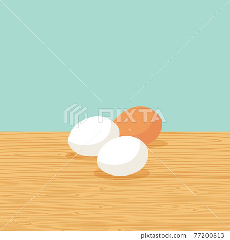 Natural farm eggs on the table Natural farm eggs on the table 77200813