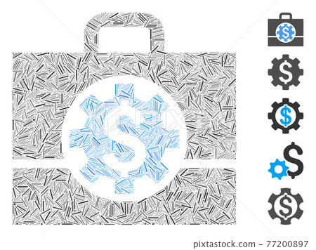 Hatch Collage Bank Career Options Vector Icon Hatch Collage Bank Career Options Vector Icon 77200897