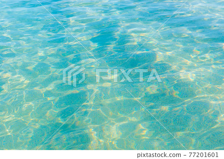Blue sea water background 77201601