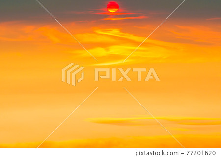 Sunset sky with sunset clouds Sunset sky with sunset clouds 77201620