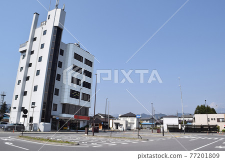 Cityscape in front of Shimoimaichi Station, Nikko City, Tochigi Prefecture 77201809