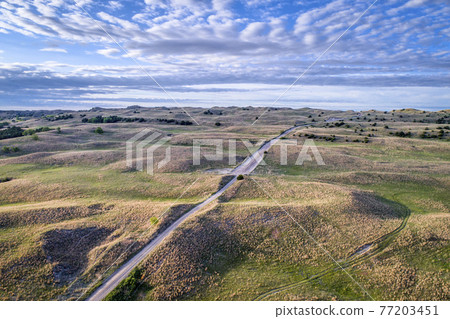 aerial view of Nebraska Sandhills aerial view of Nebraska Sandhills 77203451