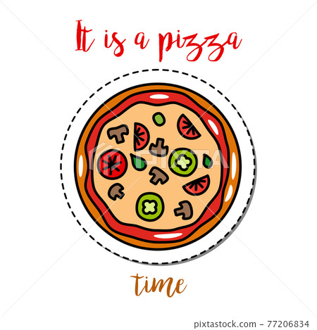 Fashion patch element pizza 77206834
