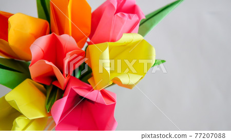 bouquet paper flower 77207088