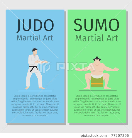 Asian martial arts. Judo and sumo 77207296