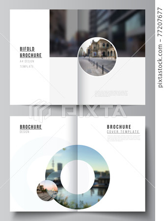 Vector layout of two A4 cover mockups templates... - Stock Illustration  [77207677] - PIXTA