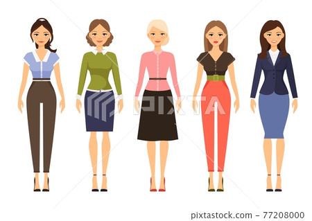 Woman dresscode illustration 77208000