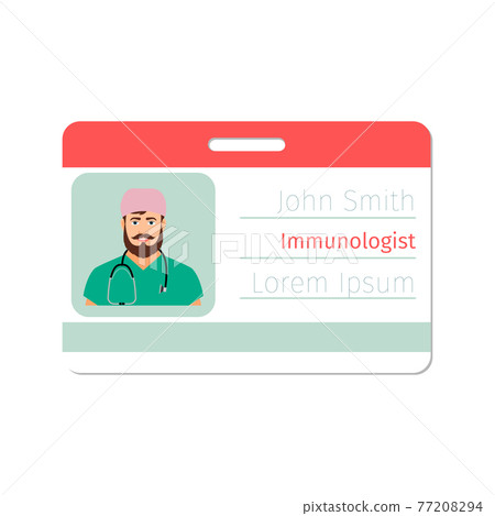 Immunologist medical specialist badge Immunologist medical specialist badge 77208294