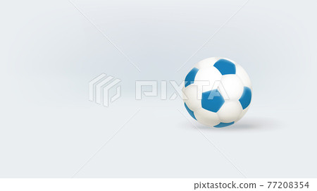 Banner with classic football ball and copy space. Ready for a text Banner with classic football ball and copy space. Ready for a text 77208354