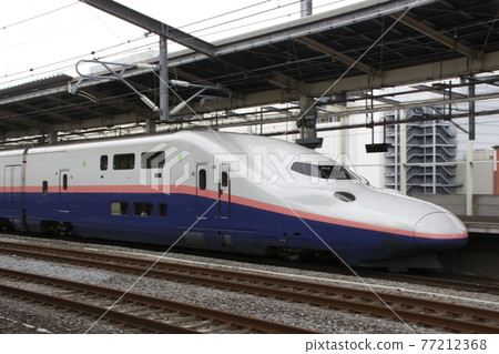 上越新幹線max Toki 跟隨拍攝 長野新幹線兼容車輛 照片素材 圖片 圖庫