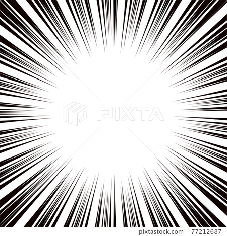 Classic simple concentrated line frame material Square 77212687