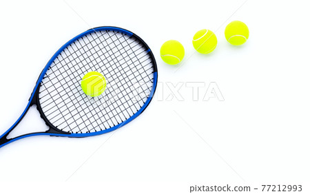 Tennis balls on white background. Tennis balls on white background. 77212993