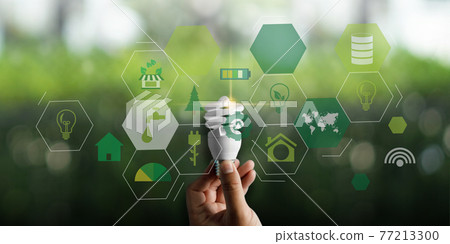 Team Business energy, sustainability sustainable Ecology bio alternative man care and clean concept. 77213300