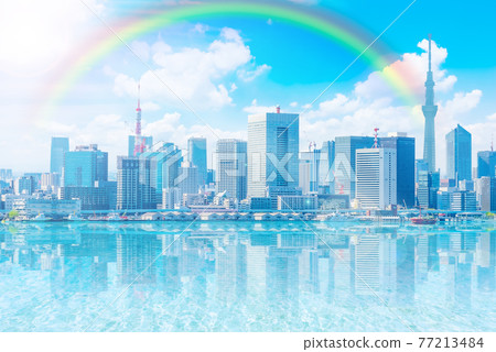 Tokyo cityscape Tokyo cityscape 77213484