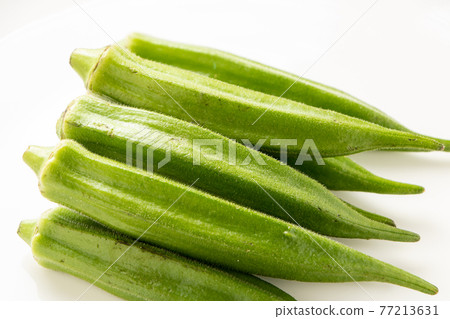 夏季蔬菜“秋葵”。 77213631