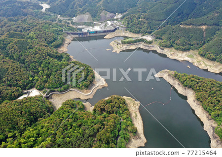 鶴田大壩上游大鶴湖鳥瞰圖 鶴田大壩上游大鶴湖鳥瞰圖 77215464