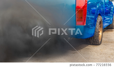 air pollution crisis in city from diesel vehicle exhaust pipe on road air pollution crisis in city from diesel vehicle exhaust pipe on road 77216556