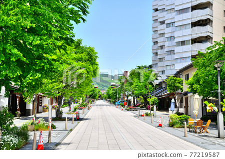 朝長野中央大道/善光寺方向眺望（長野縣長野市）[2020.5]-照片素材