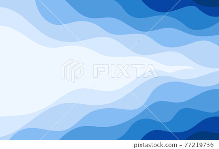 Abstract blue wave river curve banner background vector. 77219736