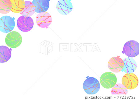 Illustration of water balloon background 77219752