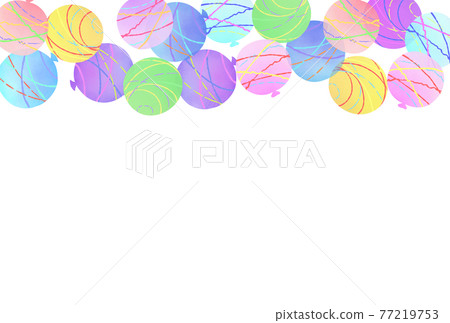Illustration of water balloon background 77219753