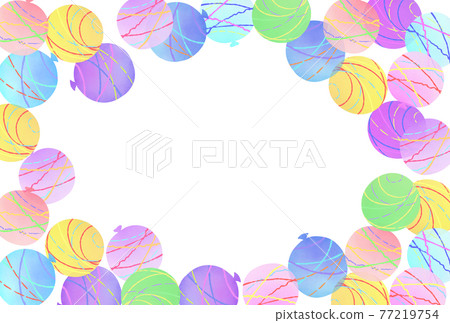 Illustration of water balloon background Illustration of water balloon background 77219754