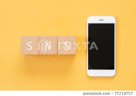 SNS | Building blocks and smartphones with "SNS" written on them SNS | Building blocks and smartphones with "SNS" written on them 77219757