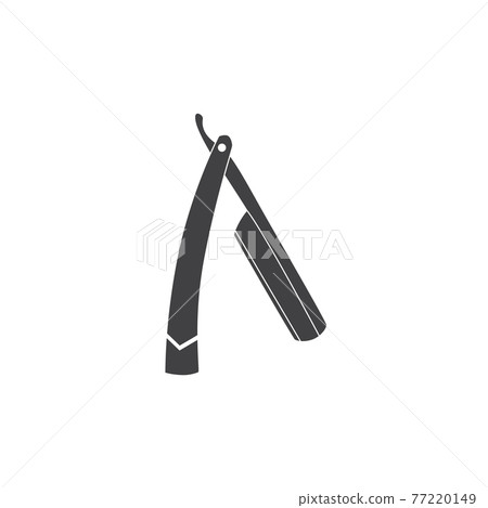 Vintage shaver or razor black symbol, flat...-插圖素材 [77220149] - PIXTA圖庫