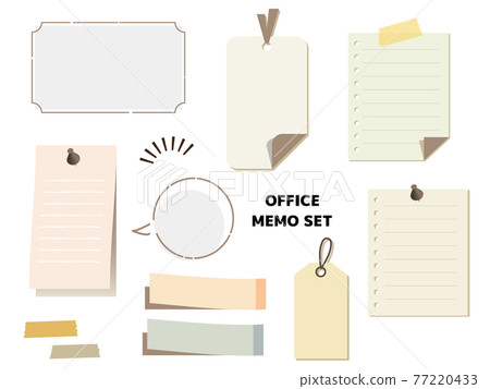 Note and sticky note frameset 77220433