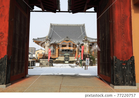 冬天的圓教寺，由弘法大師建造，27（岐阜縣本棲郡北形町） 77220757