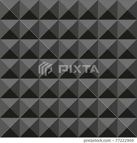 Acoustic Foam Seamless Pattern. Soundproofing Acoustic Pyramid. Vector 77222908